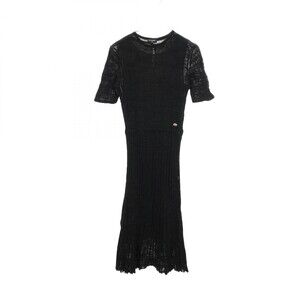 Chanel Short Sleeve Ribbed Long Dress #329056C84B